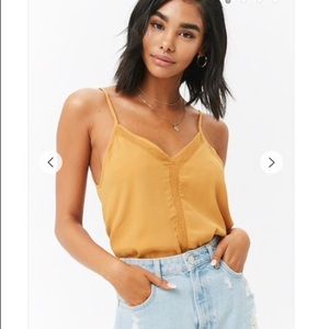 Net Insert V neck cami